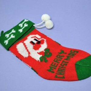 *Small* Dog "Merry Christmas" Stocking/Sock